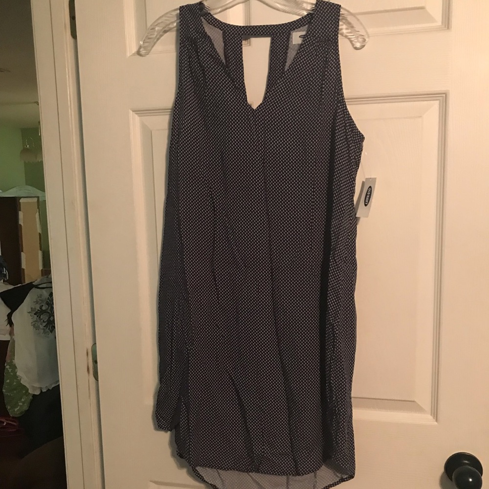 Blue check dress